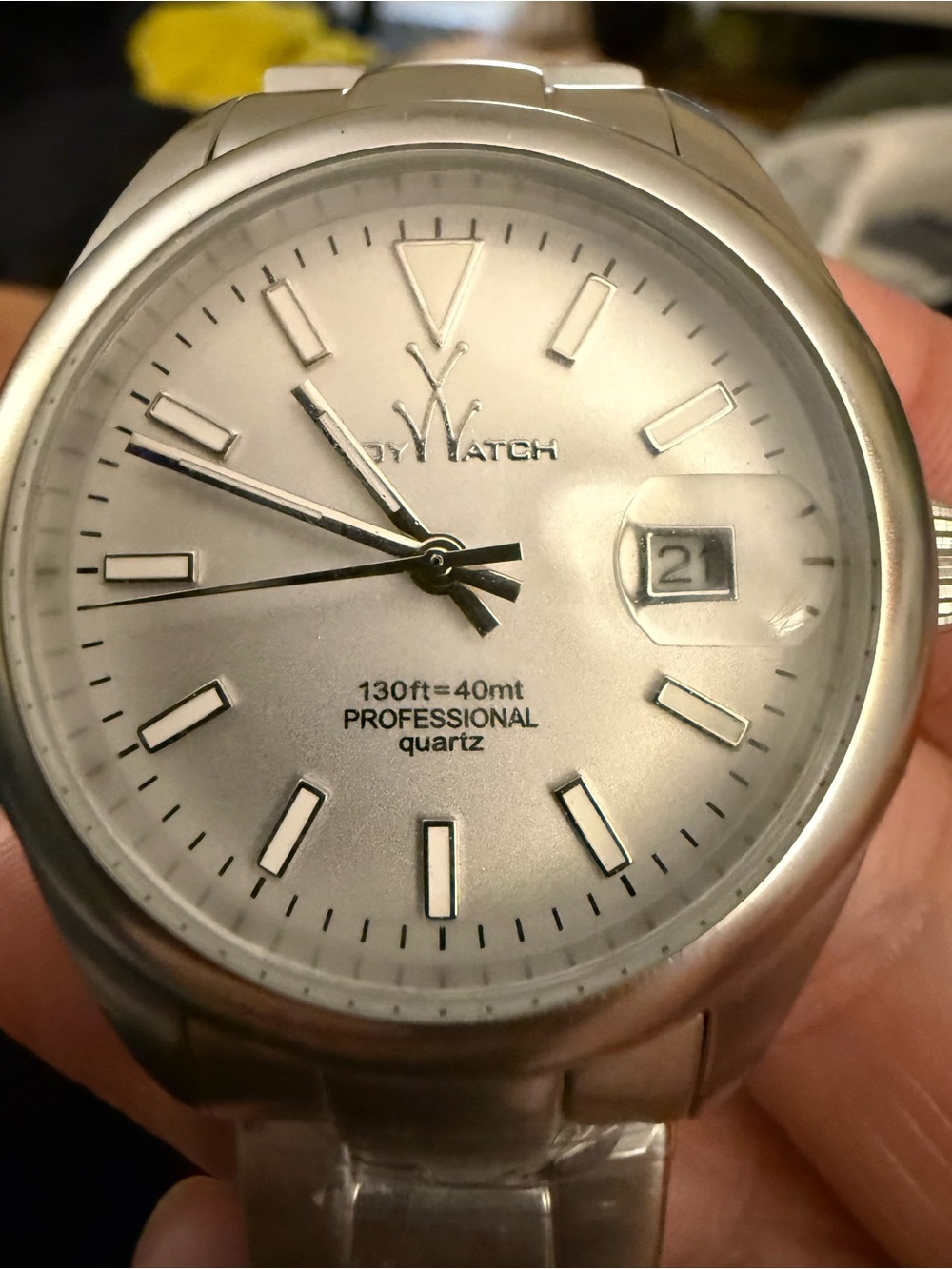 ToyWatch Metallic Silver Bracelet Watch